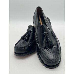 G.H. Bass Mens Weejun Heritage Larkin Moc Tassel Loafers Size 9 Black Leather Dr